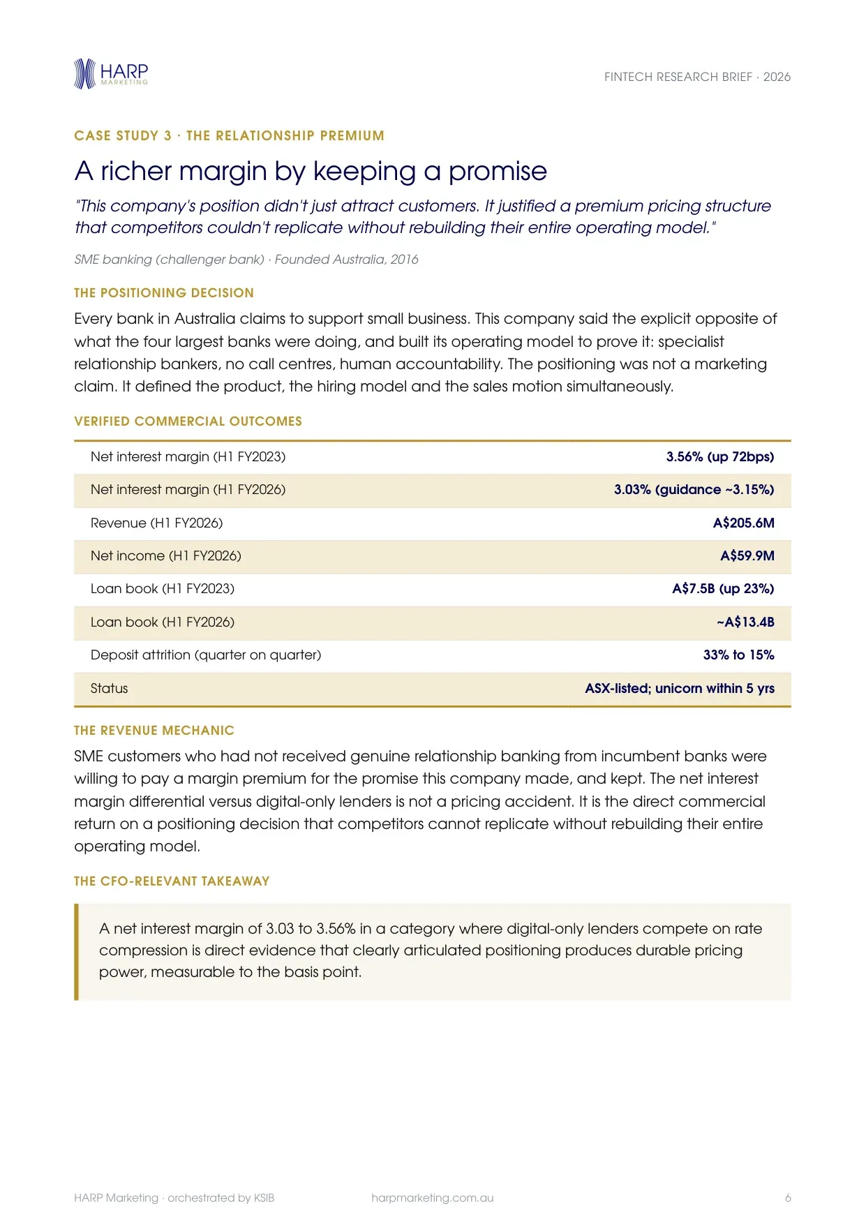 HARP Fintech Research Brief, page 6 of 12