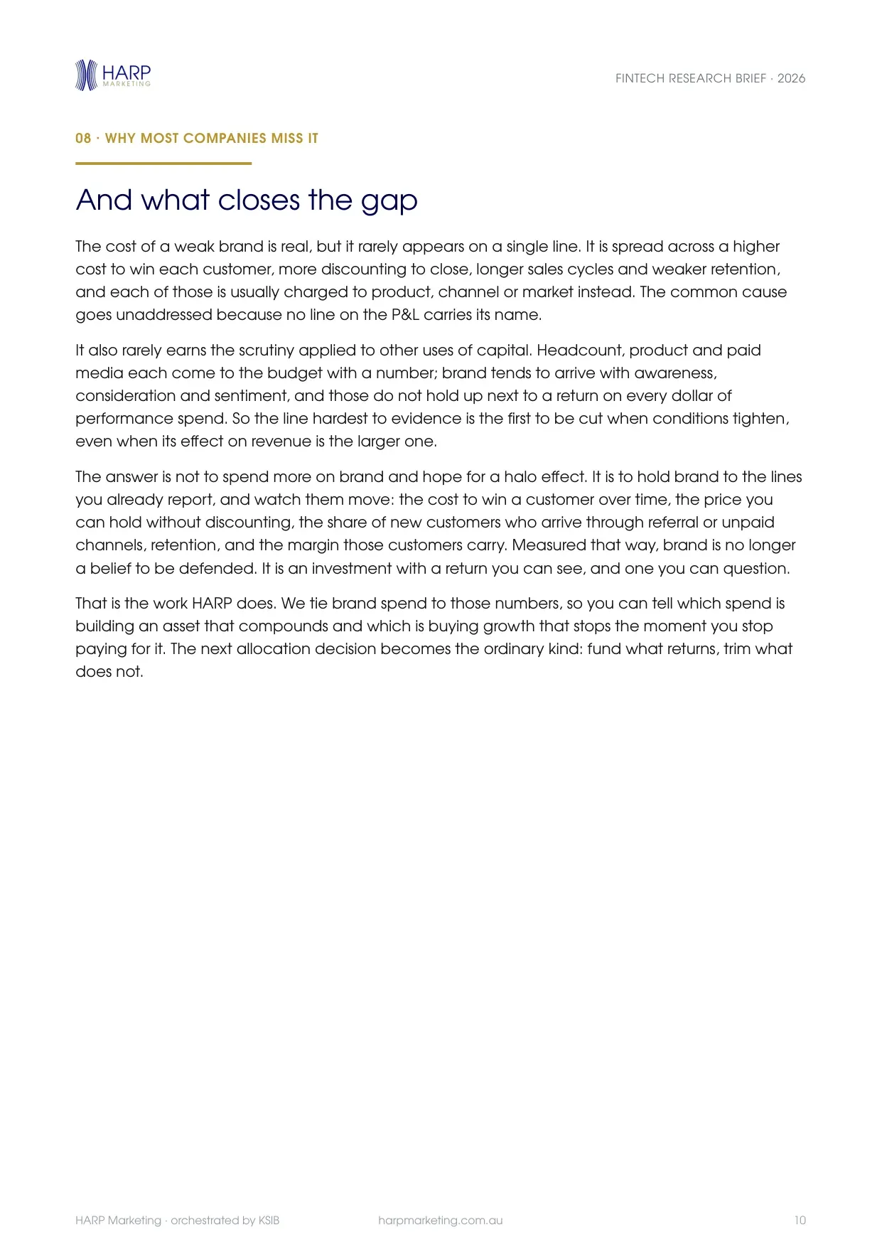 HARP Fintech Research Brief, page 10 of 12