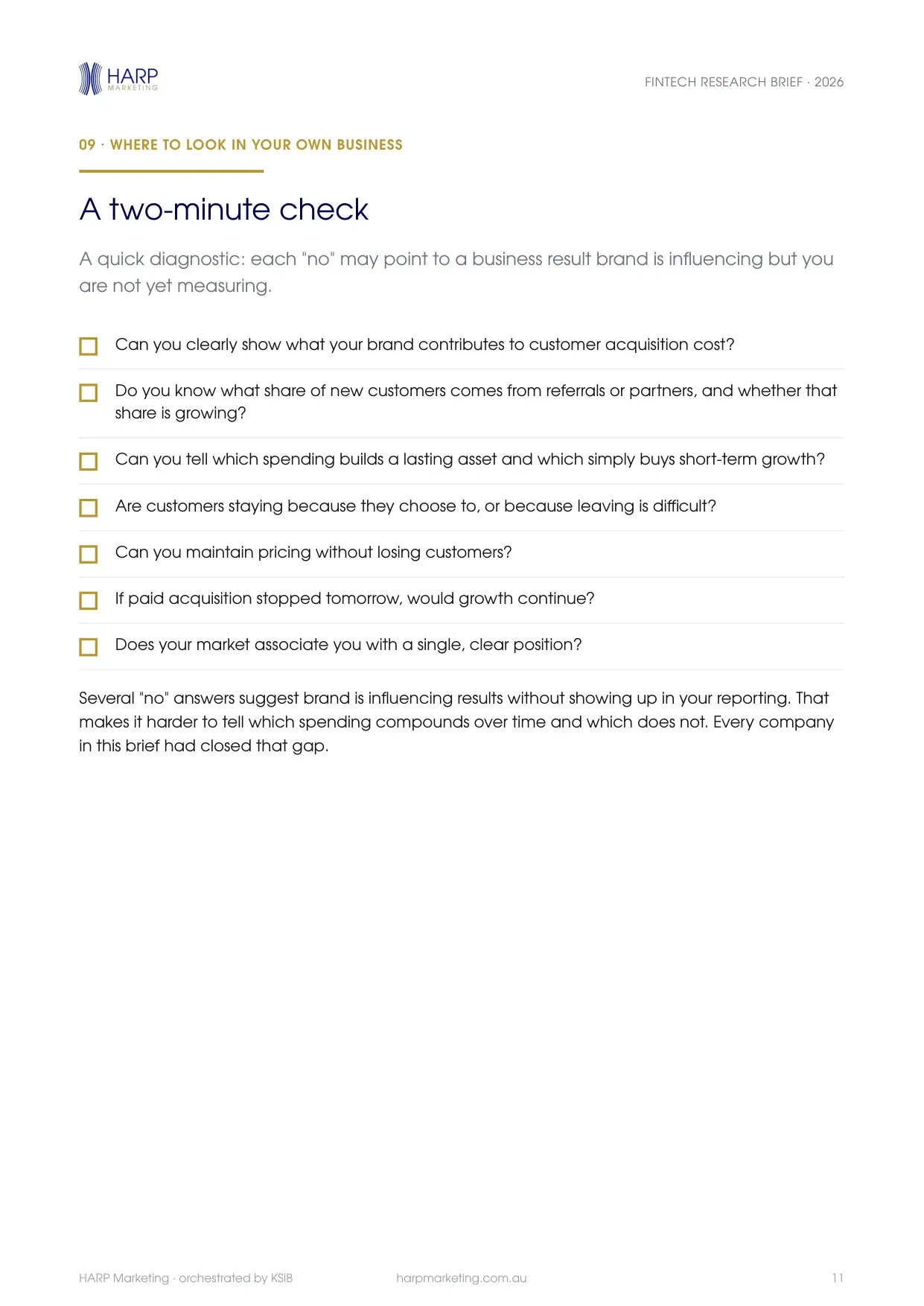 HARP Fintech Research Brief, page 11 of 12